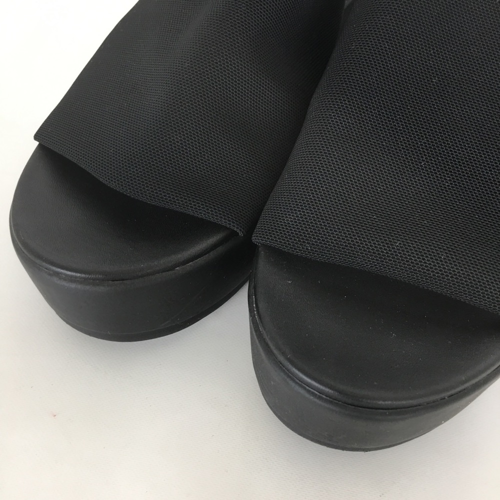 Madden Girl Shelbie Wedge Platform Sandals Black Women’s Size 9 Mule Clogs Y2K - Picture 13 of 16